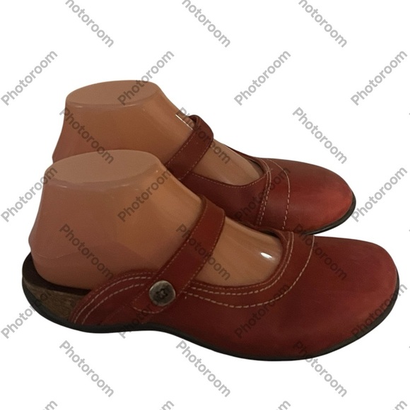 Dr Andrew Weil Red Mary Jane Shoes Sz 7 - Picture 1 of 12